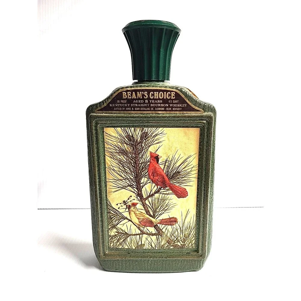 Vintage beams choice cardinal decanter bottle "james lockhart"jim Beam Kentucky - Picture 1 of 8